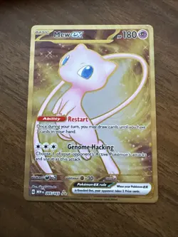 Pokemon Mew Ex Metal Card 205/165 Sv: Scarlet & Violet 151 UPC - Image 1