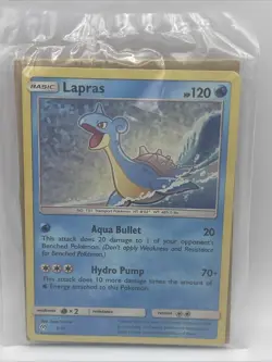 Pokemon TCG Lapras McDonald's 2019 Promos Holo Card 5/12 Sealed - Image 1