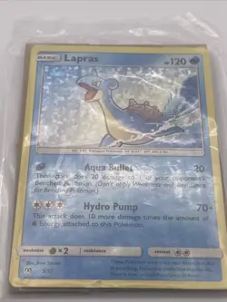 Pokemon TCG Lapras McDonald's 2019 Promos Holo Card 5/12 Sealed - Image 2