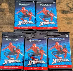 MTG Spider Man Play Booster Pack IN HAND SHIPS IMMEDIATELY - Image 1