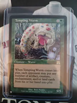 Tempting Wurm Onslaught Regular 291/350 The List Magic The Gathering - Image 1