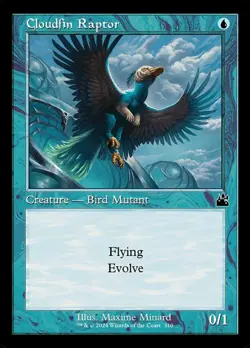 1x Cloudfin Raptor -- Retro Frame - Foil NM-Mint, English Ravnica Remastered MTG - Image 1