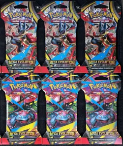 Pokemon Mega Evolution Sleeved Booster Pack Lot of 12 Brand New Unopened Packs - Image 5