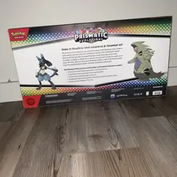 Pokemon TCG Prismatic Evolutions Lucario Ex + Tyranitar Ex Premium Collection - Image 2