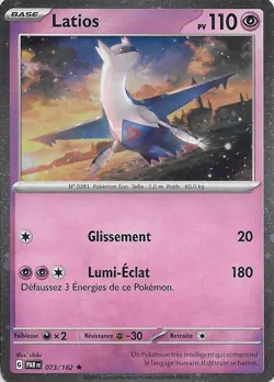 Latios Holo Cosmos 073/182 Rare - Faille Paradoxe - Carte Pokemon - Image 1
