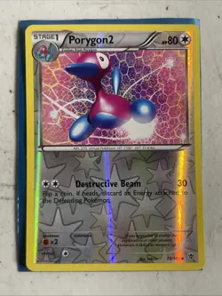 Pokemon Plasma Blast 73/101 Porygon2 Reverse Holo - Image 1