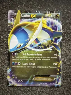 LATIOS EX - POKEMON 85/116 NOIR & BLANC GLACIATION PLASMA FR - Image 1
