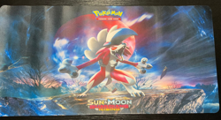 POKEMON- MIDNIGHT LYCANROC - RUBBER PLAYMAT- 60CM X 30CM-PERFECT FOR TCG PLAYERS - Image 1
