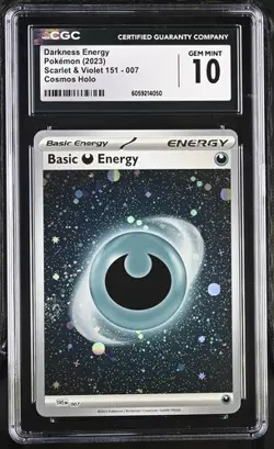 Pokemon English Darkness Energy 151 Cosmos Holo CGC 10 - Image 1