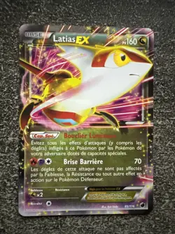 LATIAS EX - POKEMON 85/116 NOIR & BLANC GLACIATION PLASMA NEUF FR - Image 1