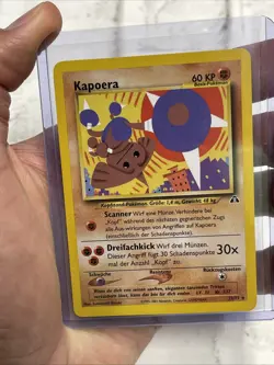 Pokemon German Hitmontop 22/75 Non Holo Rare Neo Discovery Pokemon Kapoera NM/MT - Image 1