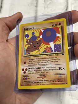 Pokemon German Hitmontop 22/75 Non Holo Rare Neo Discovery Pokemon Kapoera NM/MT - Image 2