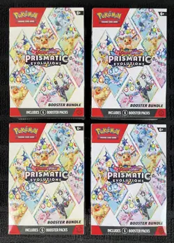 Pokemon TCG Scarlet & Violet Prismatic Evolutions Booster Bundle Boxes Lot of 4 - Image 2