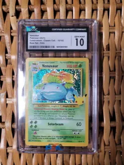 Pokemon Celebrations Classic Collection 2021 Venusaur 15/102 CGC 10 GEM MINT - Image 1