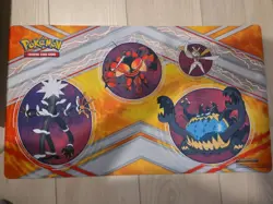 Pokemon Ultra Beasts GX PLAYMAT Buzzwole, Xurkitree, Guzzlord, Kartana - Image 1