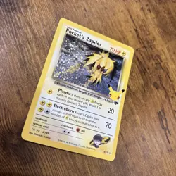 Pokemon TCG Rocket’s Zapdos 15/132 Celebrations Holofoil Rare NM - Image 2