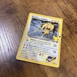 Pokemon TCG Rocket’s Zapdos 15/132 Celebrations Holofoil Rare NM - Image 3