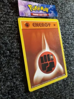 Fighting Energy 97/102 1st Edition Base Set Shadowless 1999 Pokemon LP - Image 3