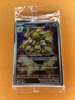 Pokemon ALAKAZAM MEP 009- Mega Evolution - ILLUSTRATION RARE PROMO - Sealed - Image 1