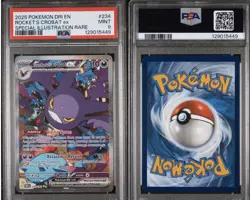 2025 POKEMON DRI SPECIAL ILLUSTRATION RARE #234 TEAM ROCKET'S CROBAT EX PSA 9 - Image 2