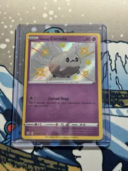 Pokemon - Galarian Corsola - SV049/SV122 - Shining Fates Shiny Vault - Holo NM - Image 1