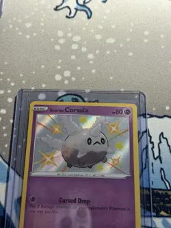 Pokemon - Galarian Corsola - SV049/SV122 - Shining Fates Shiny Vault - Holo NM - Image 2