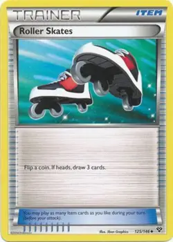 Roller Skates - 125/146 - Uncommon LP, English Pokemon XY Base Set - Image 1