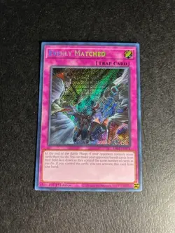 Yugioh Evenly Matched Secret Rare RA01-EN074 25th Anniversary Rarity Collection - Image 1