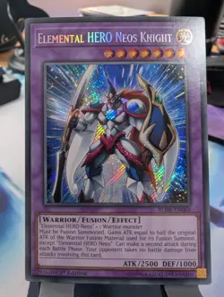 YuGiOh! Elemental HERO Neos Knight BLHR-EN064 Secret Rare 1st Ed - Image 1