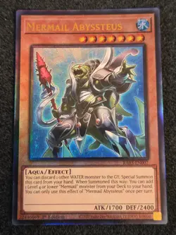 Yugioh! Mermail Abyssteus - RA03-EN007 - Prismatic Ultimate Rare - 1st Edition N - Image 1