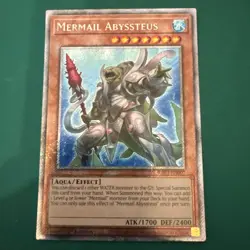 Mermail Abyssteus 1st Edition Platinum Secret Rare RA03-EN007 Yu-Gi-Oh! NM - Image 1