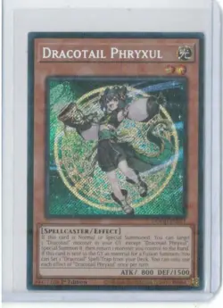 Yugioh Dracotail Phryxul DOOD-EN023 Secret Rare 1st Edition NM - Image 1
