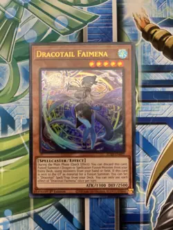 Dracotail Faimena - JUSH-EN002 - Ultra Rare - 1st Edition Yugioh NM - Image 1