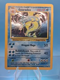 NM Gyarados 6/102 Base Set Holo Rare Pokemon Card Tcg Near Mint Vintage - Image 1