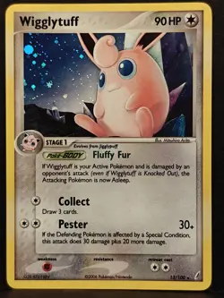 Wigglytuff 13/100 EX Crystal Guardians Holo Rare Pokemon Card - Image 1