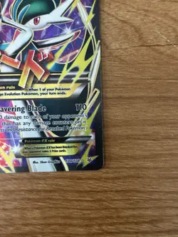 Pokemon TCG Mega-Gallade-EX Roaring Skies Full Art Holo Card 100/108 MP - Image 3