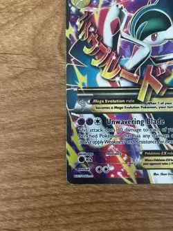 Pokemon TCG Mega-Gallade-EX Roaring Skies Full Art Holo Card 100/108 MP - Image 4