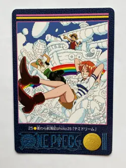 Nami ONE PIECE Visual Adventure Cards TCG Japanese Anime 2000 Vintage #25 [AI] - Image 1