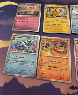 Prismatic Evolutions 8 Cosmos Promo Cards - Costco Mini Tin Promos Set (no tins) - Image 2