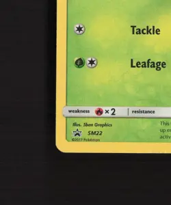 Rowlet SM22 Sun & Moon Black Star Promo Cosmos Holo Pokemon Card DMG - Image 5