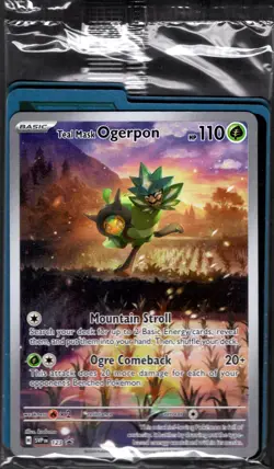 Teal Mask Ogerpon 123 Sv: Scarlet & Violet Sealed ETB Promo Card Holo - Image 1