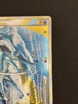 2010 Pokemon TCG Unleashed Raikou Suicune Legend 93/95 Bottom Card Holo MP - Image 3