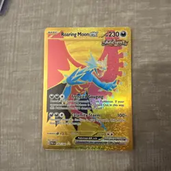 Pokemon TCG Roaring Moon EX Hyper Rare Card 262/182 Paradox Rift - Image 1