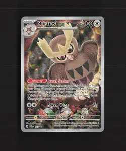 Noctowl SVP141 Scarlet & Violet Black Star Promo Full Art Holo Pokemon Card NM - Image 1
