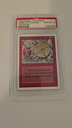 Wheel of Fortune Unlimited Edition PSA 10 MTG Magic the Gathering Gem Mint - Image 2