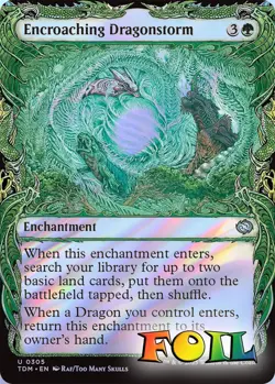 Encroaching Dragonstorm Showcase 0305 MTG Tarkir: Dragonstorm Uncommon NP Foil - Image 1