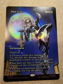 Nine Lives - #03 Foil (Borderless) Marvel Universe Eternal-Legal - Mtg - Image 1