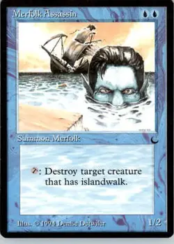 Merfolk Assassin - The Dark - NM - Magic - Image 1