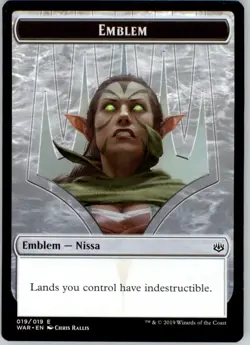 Emblem - Nissa, Who Shakes the World - War of the Spark - 19 - NM - Image 1