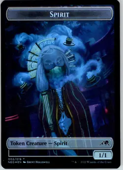 Spirit (002) // Mechtitan (014) Double-sided Token - Kamigawa: Neon Dynasty - 2 - Image 1